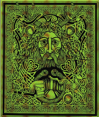 Greenman of the Forest Tapestry & Bedspread