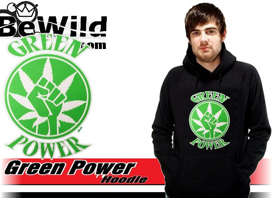 Pothead & Stoner Sweatshirts - Green Power Hoodie