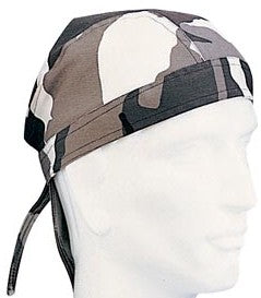 Grey Urban Camo DuRag