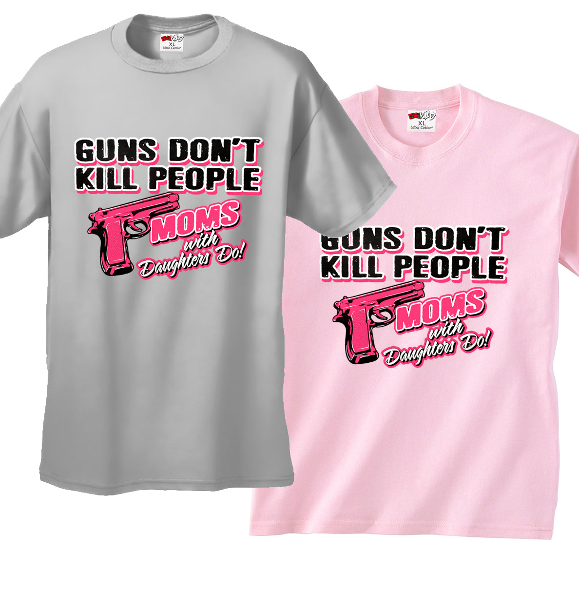 Guns Don't Kill People Moms With Daughters Do Men's T-Shirt