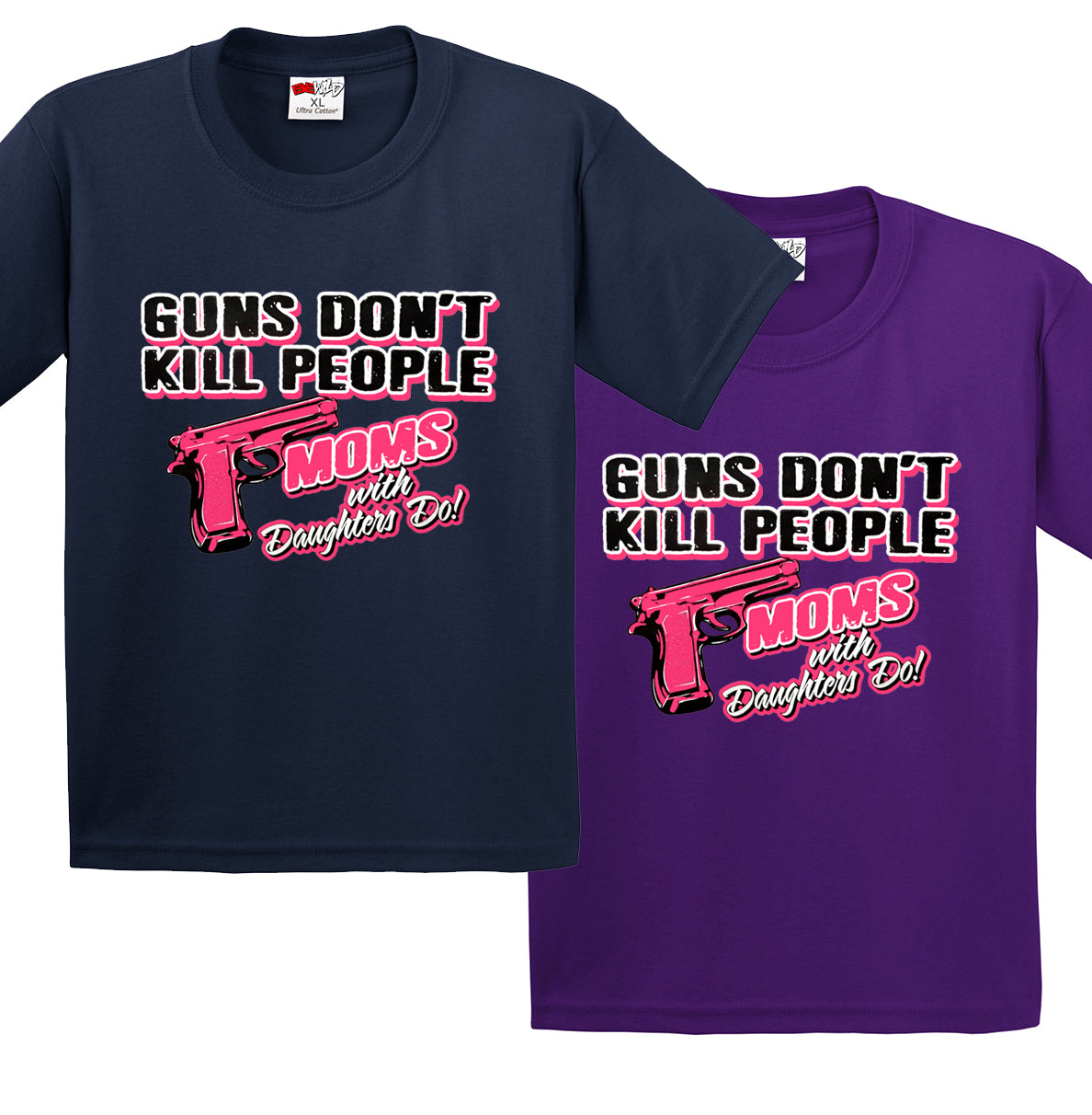 Guns Don't Kill People Moms With Daughters Do Men's T-Shirt