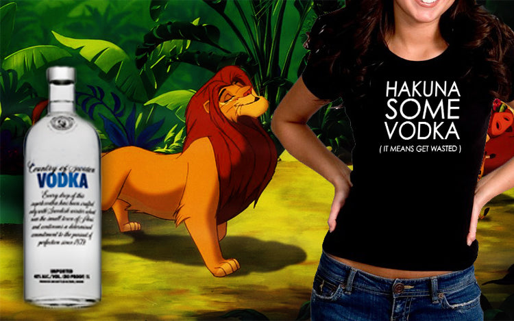 Hakuna Some Vodka (It Means Get Wasted) Girl's T-Shirt