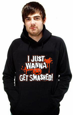 Halloween Shirts - Get Smashed Adult Hoodie