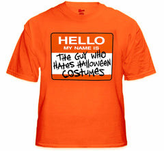 Halloween Shirts - Hello My Name Is... Adult T-Shirt