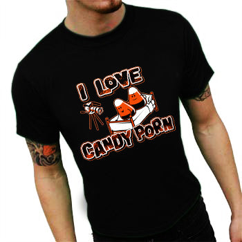 Halloween Shirts - I Love Candy Porn Men's T-Shirt