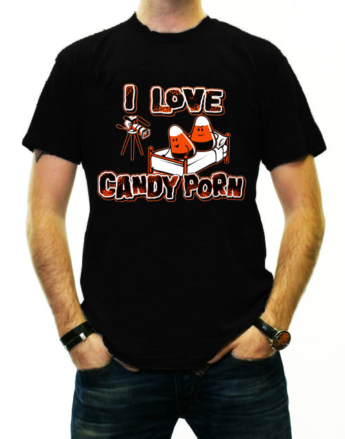 Halloween Shirts - I Love Candy Porn Men's T-Shirt