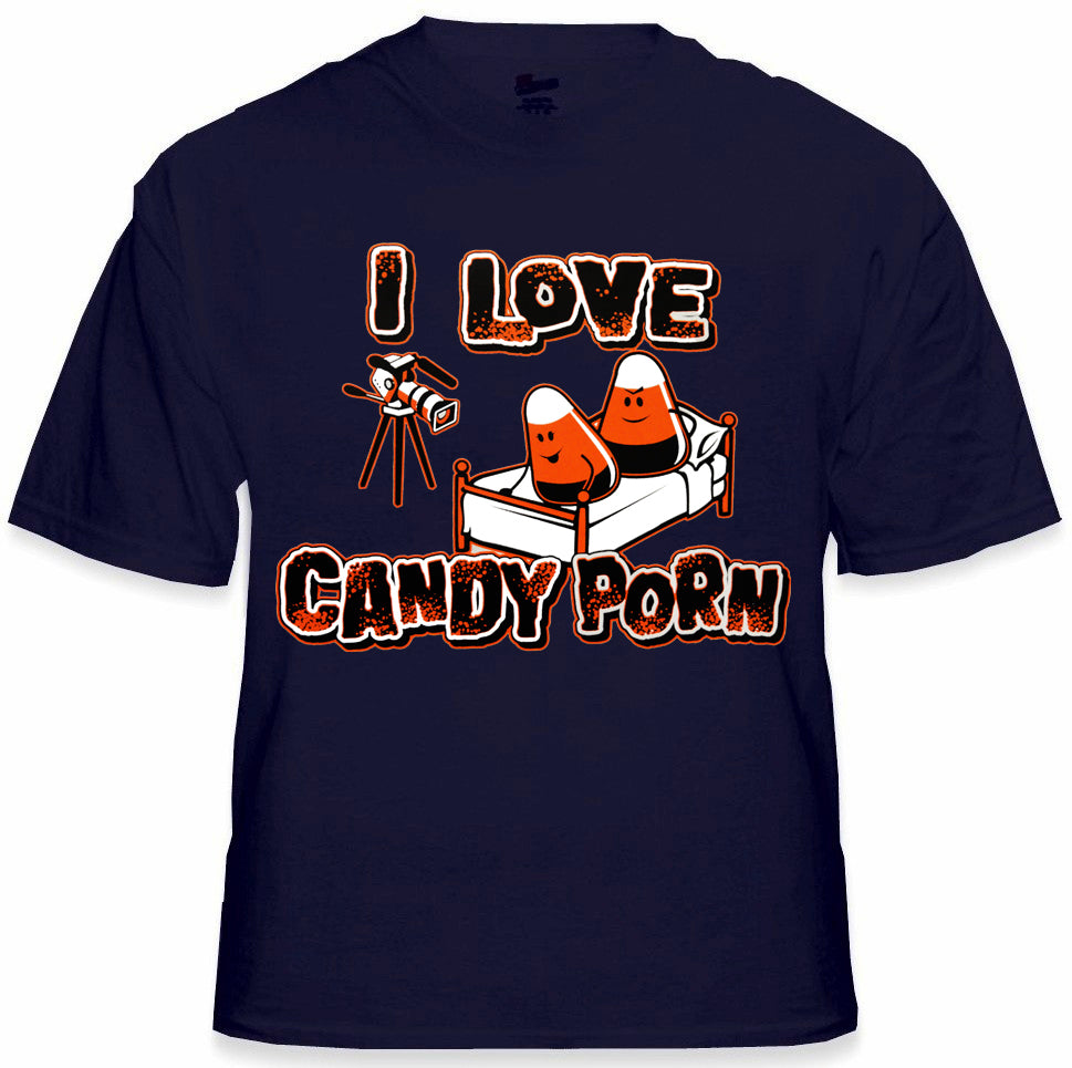 Halloween Shirts - I Love Candy Porn Men's T-Shirt