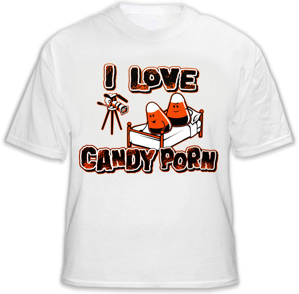 Halloween Shirts - I Love Candy Porn Men's T-Shirt