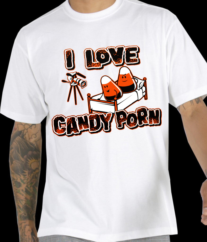 Halloween Shirts - I Love Candy Porn Men's T-Shirt