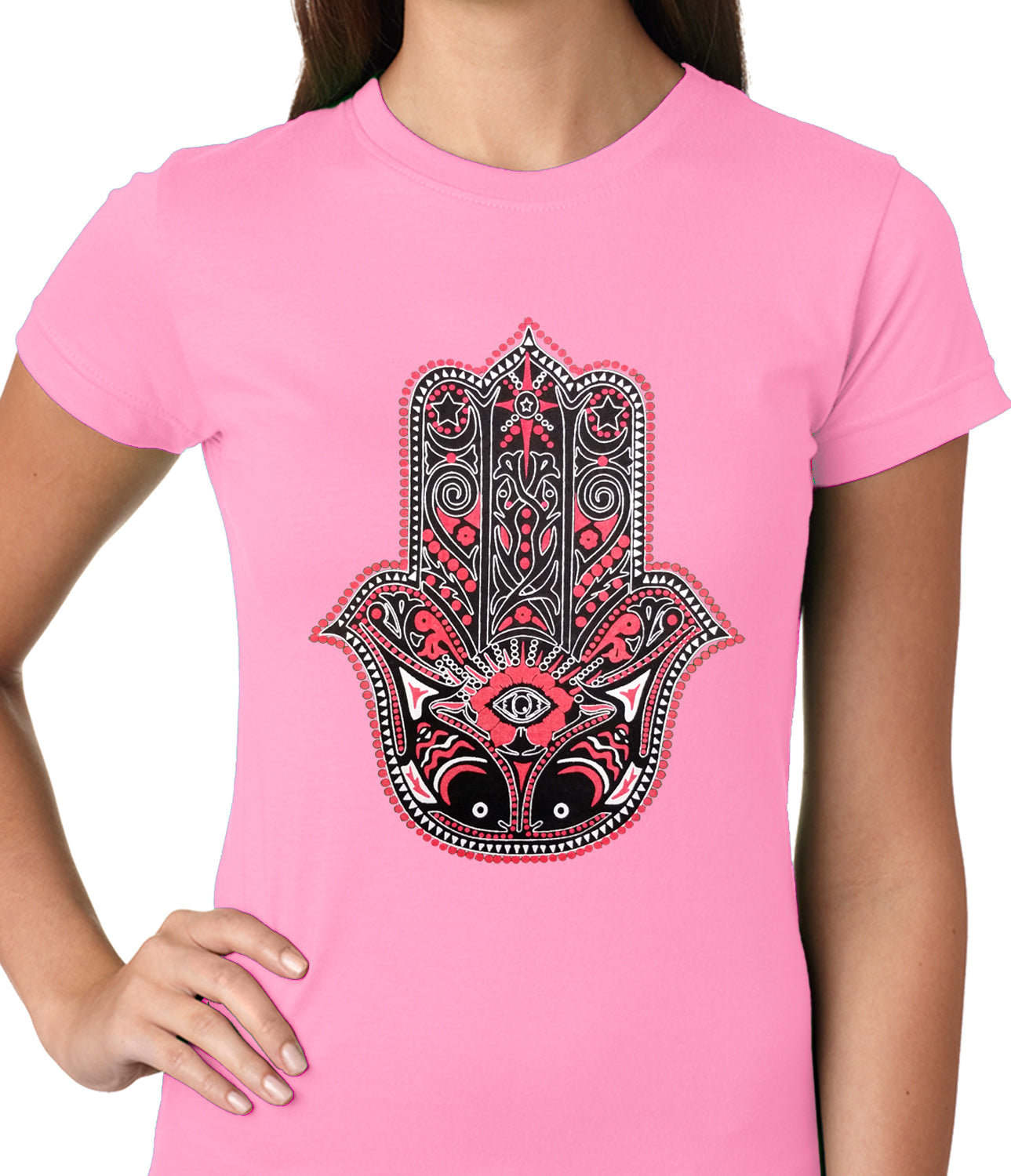 Hamsa - Hand of Protection Ladies T-shirt