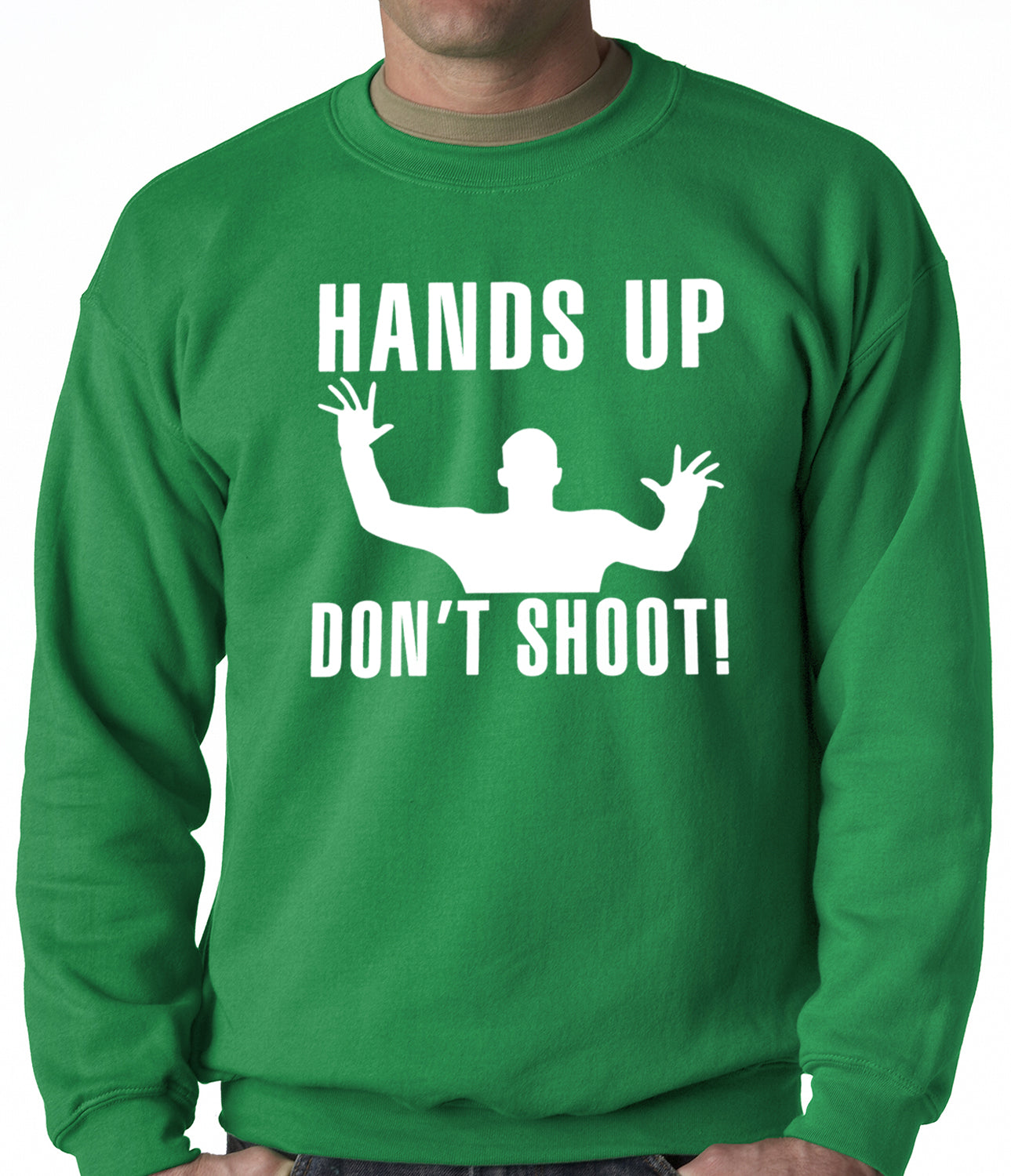 Hands Up Don't Shoot Adult Crewneck