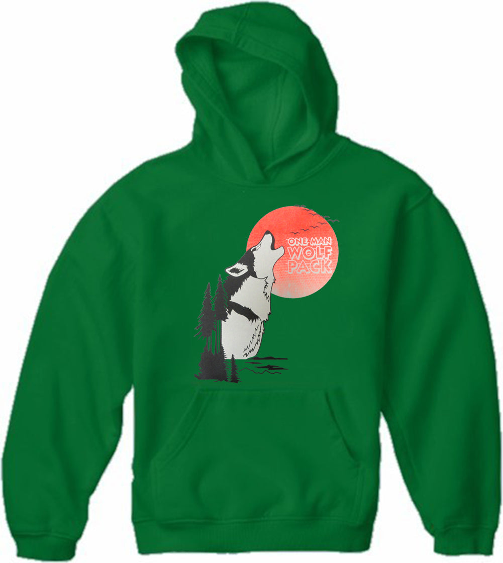 Hang Over - One Man Wolf Pack Adult Hoodie