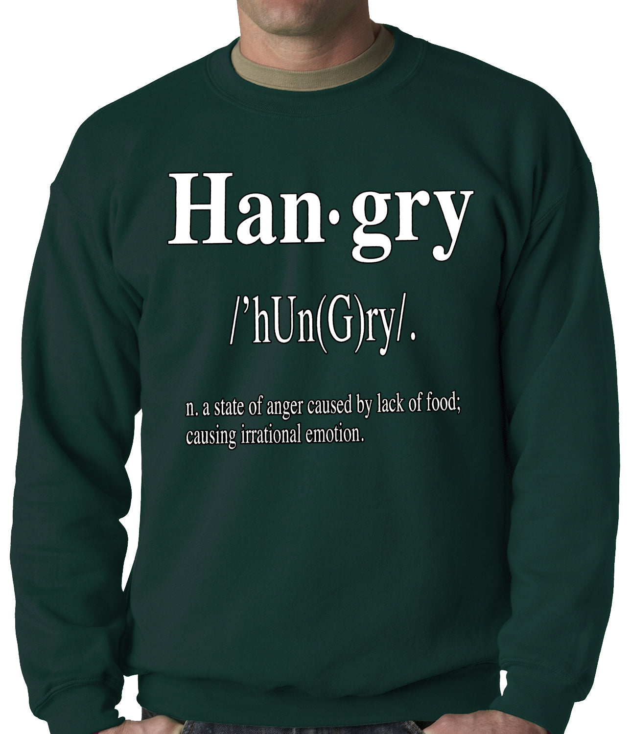 Hangry Definition Adult Crewneck