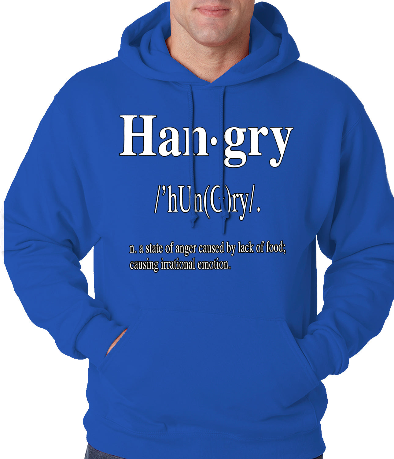 Hangry Definition Adult Hoodie