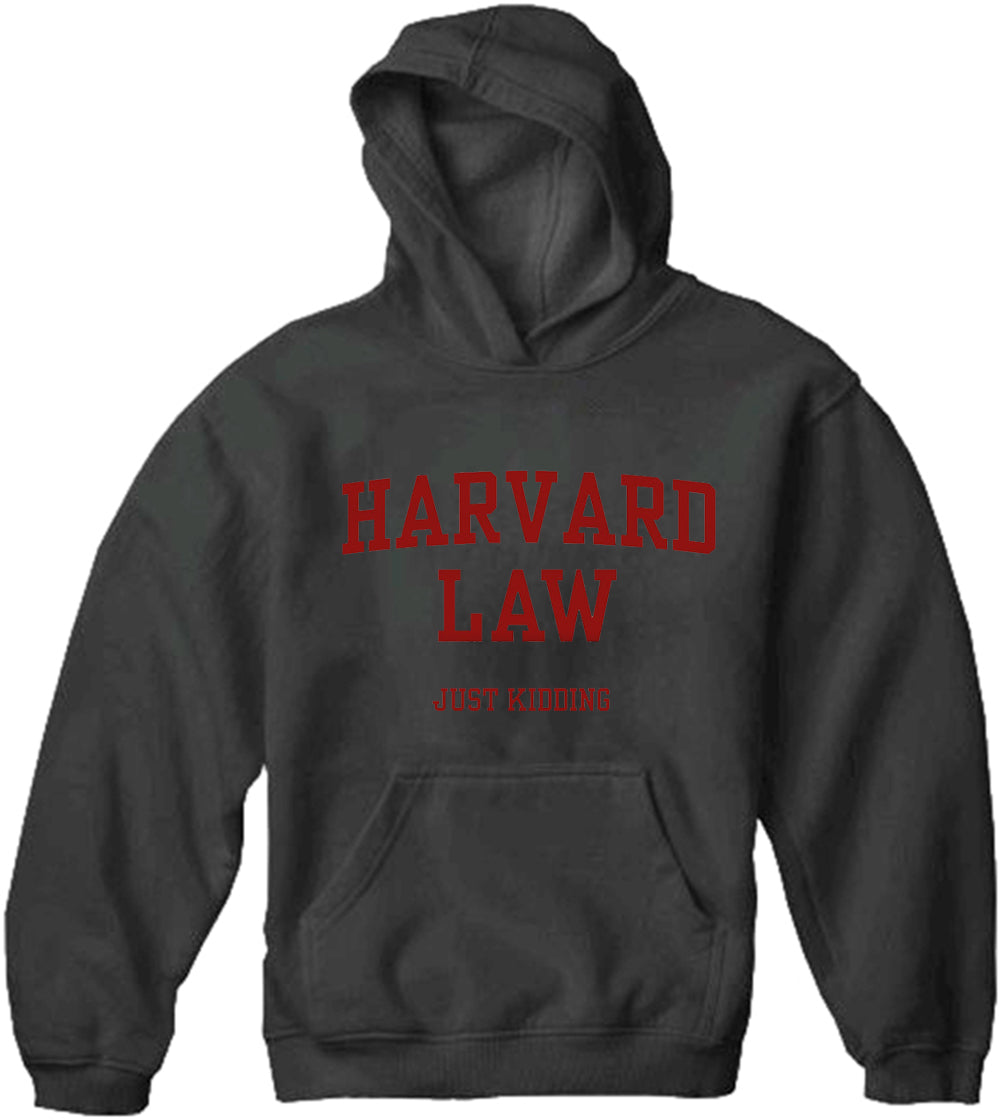 Harvard Law Just Kidding Adult Hoodie