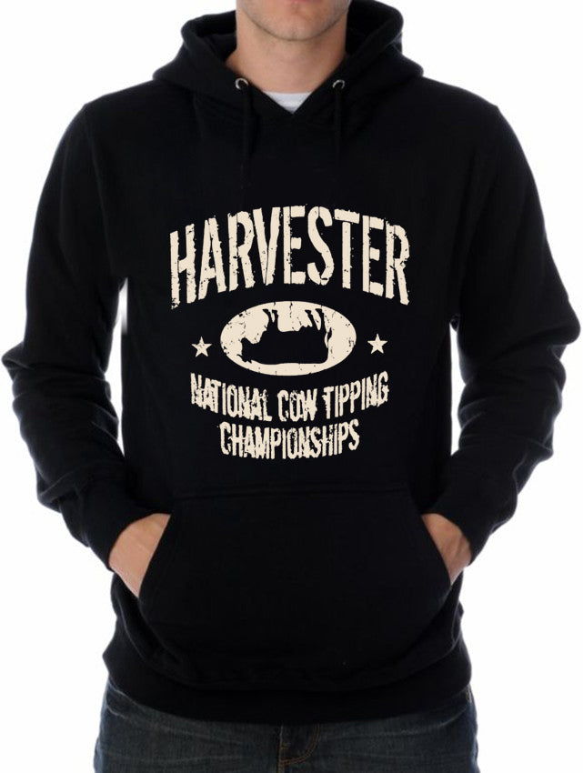 Harvester National Cow Tipping Championships Adult Hoodie