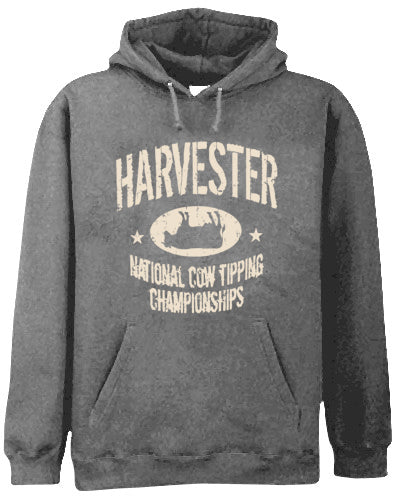 Harvester National Cow Tipping Championships Adult Hoodie