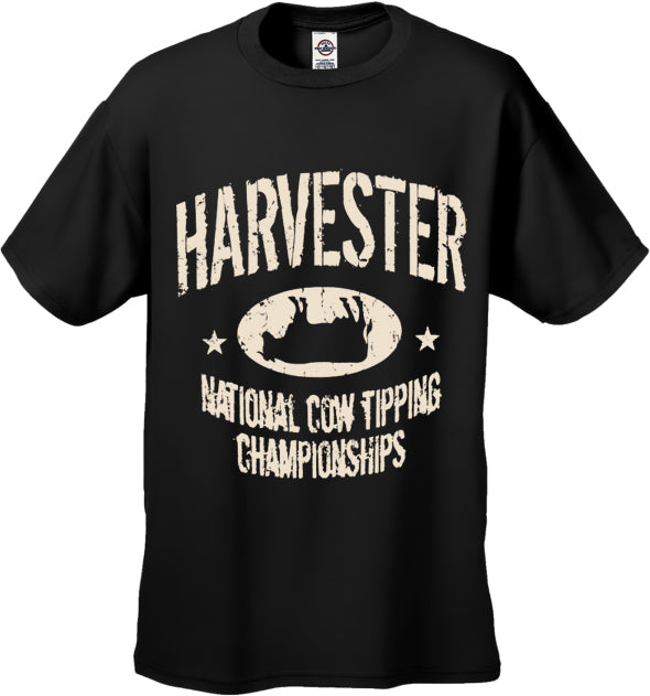 Harvester National Cow Tipping Championships Men's T-Shirt