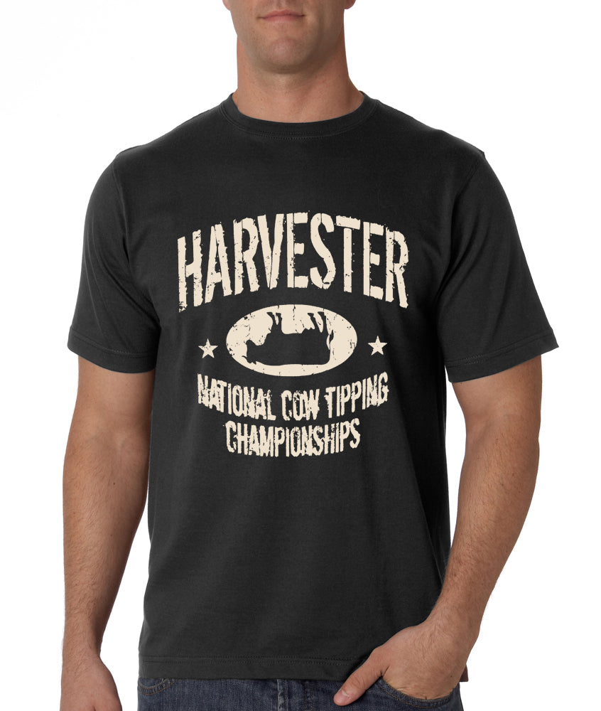 Harvester National Cow Tipping Championships Men's T-Shirt