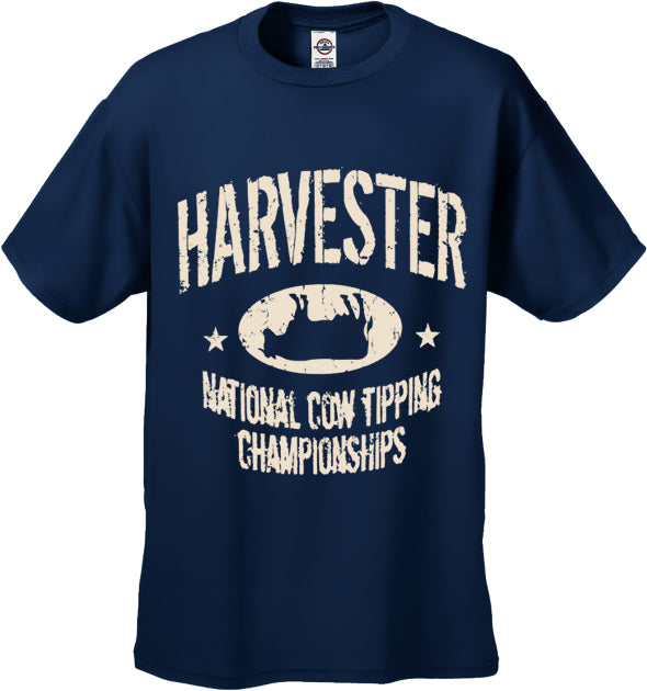Harvester National Cow Tipping Championships Men's T-Shirt