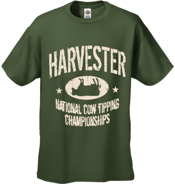 Harvester National Cow Tipping Championships Men's T-Shirt