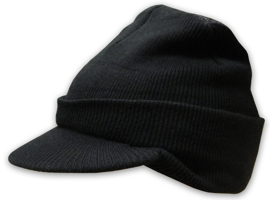 Head Spin Beanie With Visor - BBOY Headspin Beanie With Visor (Black/Black)