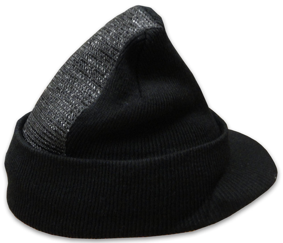 Head Spin Beanie With Visor - BBOY Headspin Beanie With Visor (Black/Black)