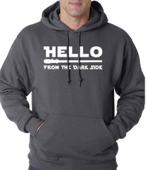 Hello - From The Dark Side Adult Hoodie