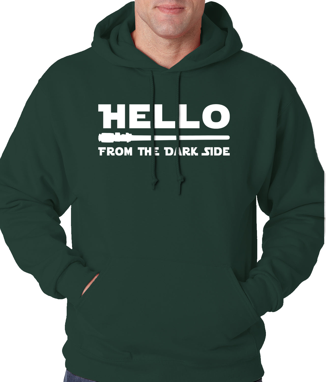 Hello - From The Dark Side Adult Hoodie