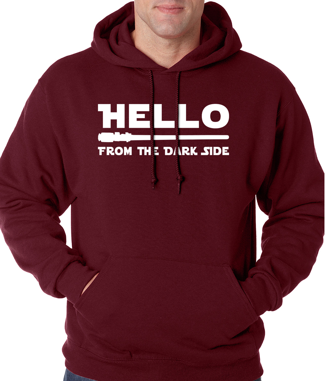 Hello - From The Dark Side Adult Hoodie