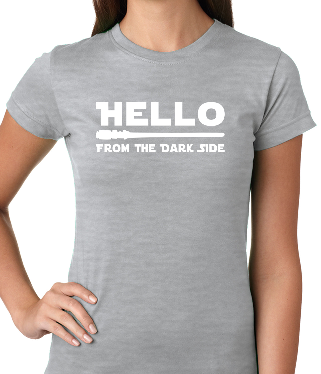Hello - From The Dark Side Ladies T-shirt
