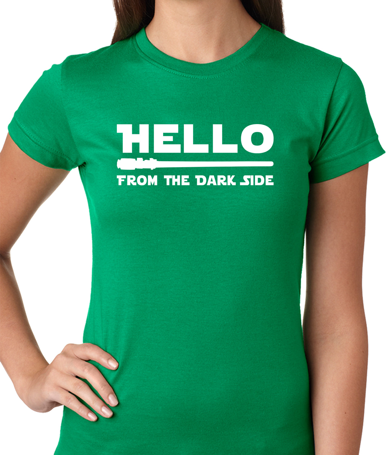 Hello - From The Dark Side Ladies T-shirt