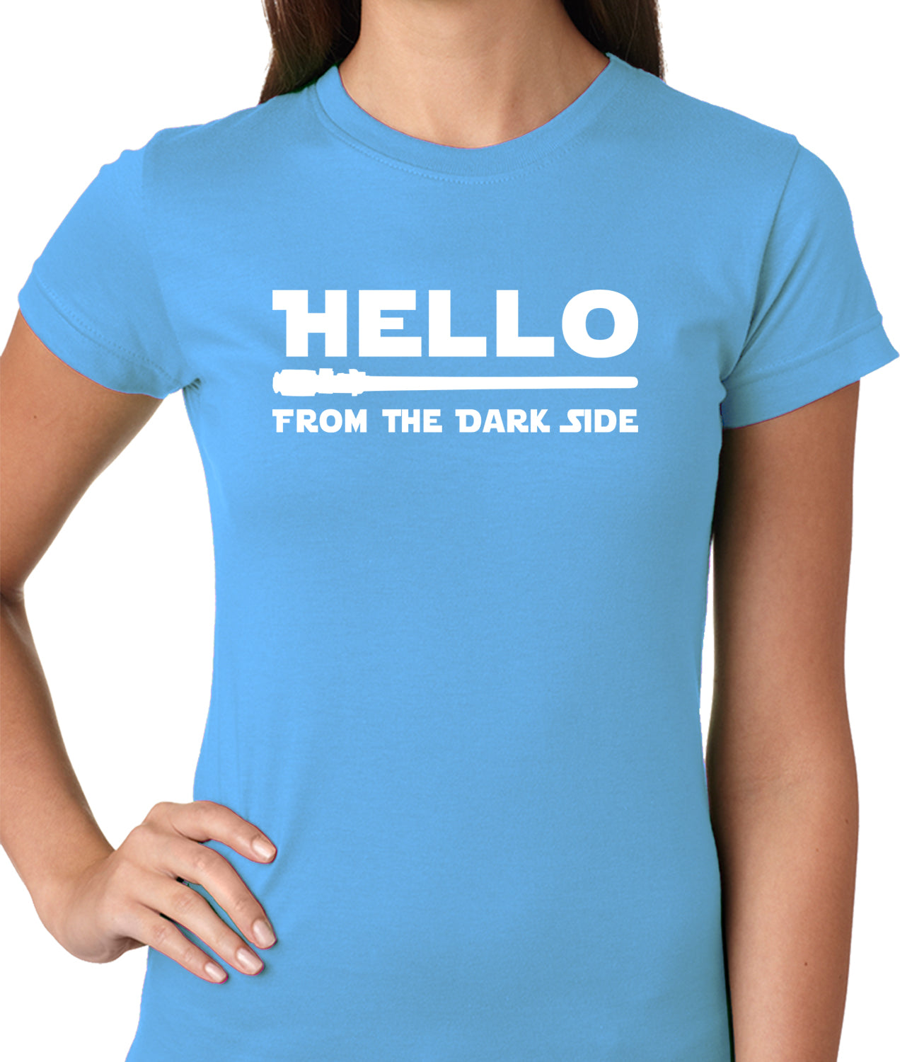 Hello - From The Dark Side Ladies T-shirt