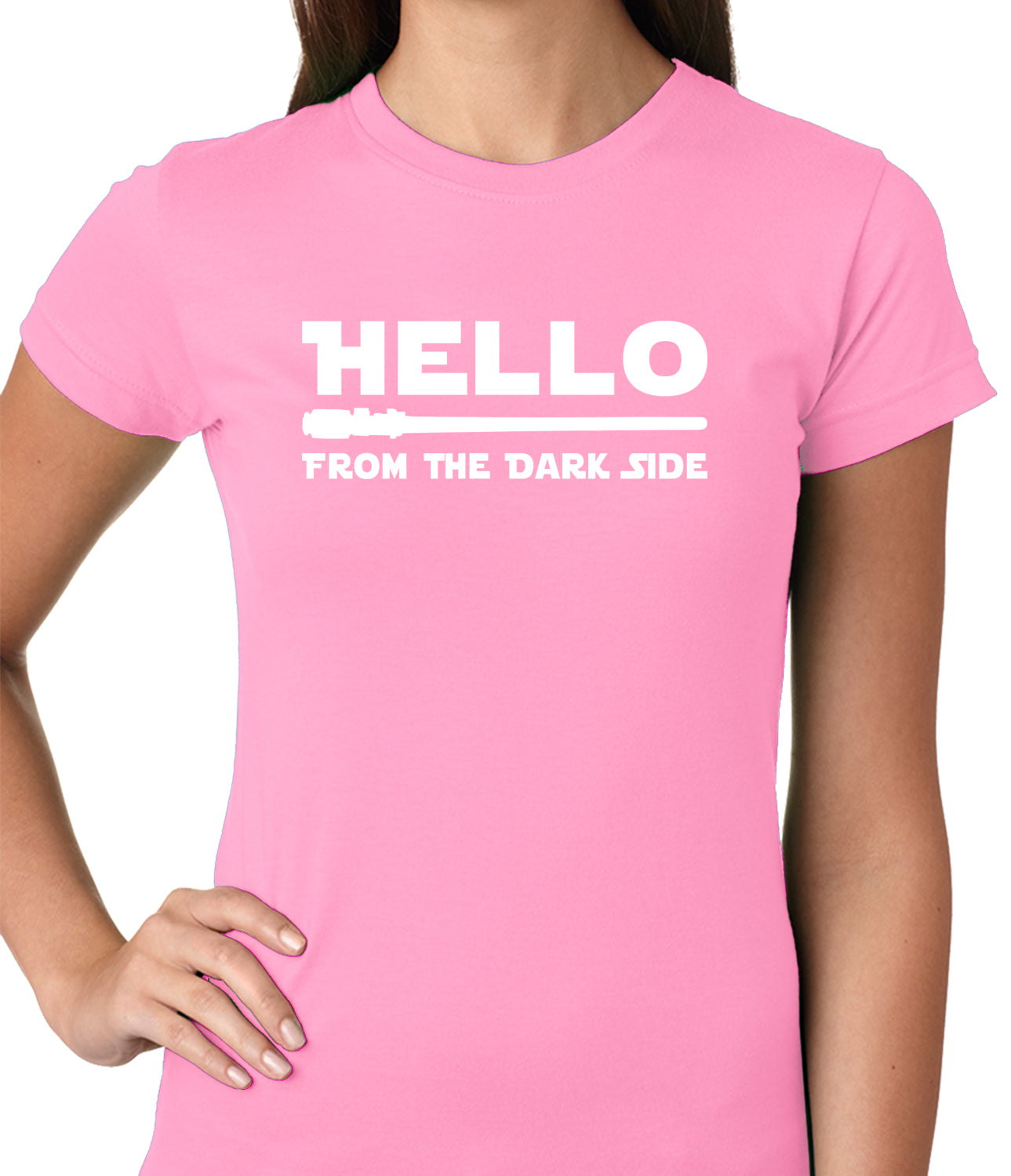 Hello - From The Dark Side Ladies T-shirt
