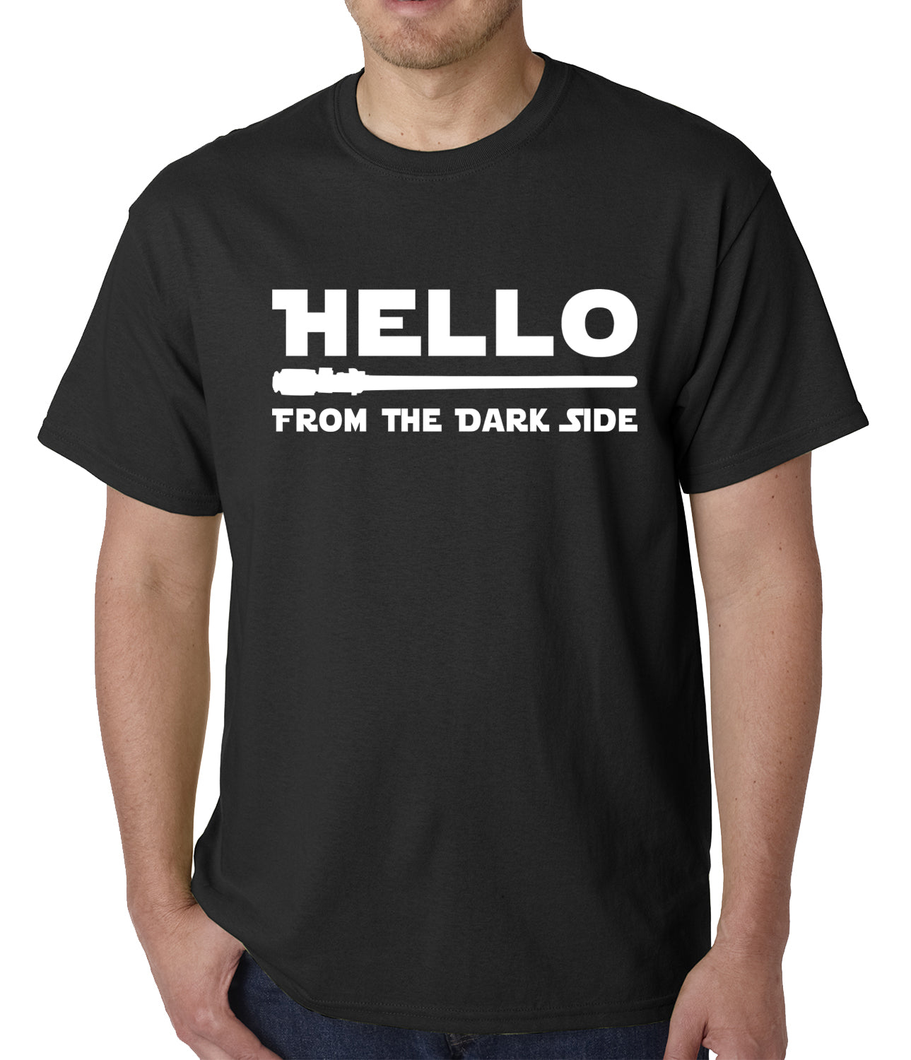 Hello - From The Dark Side Mens T-shirt