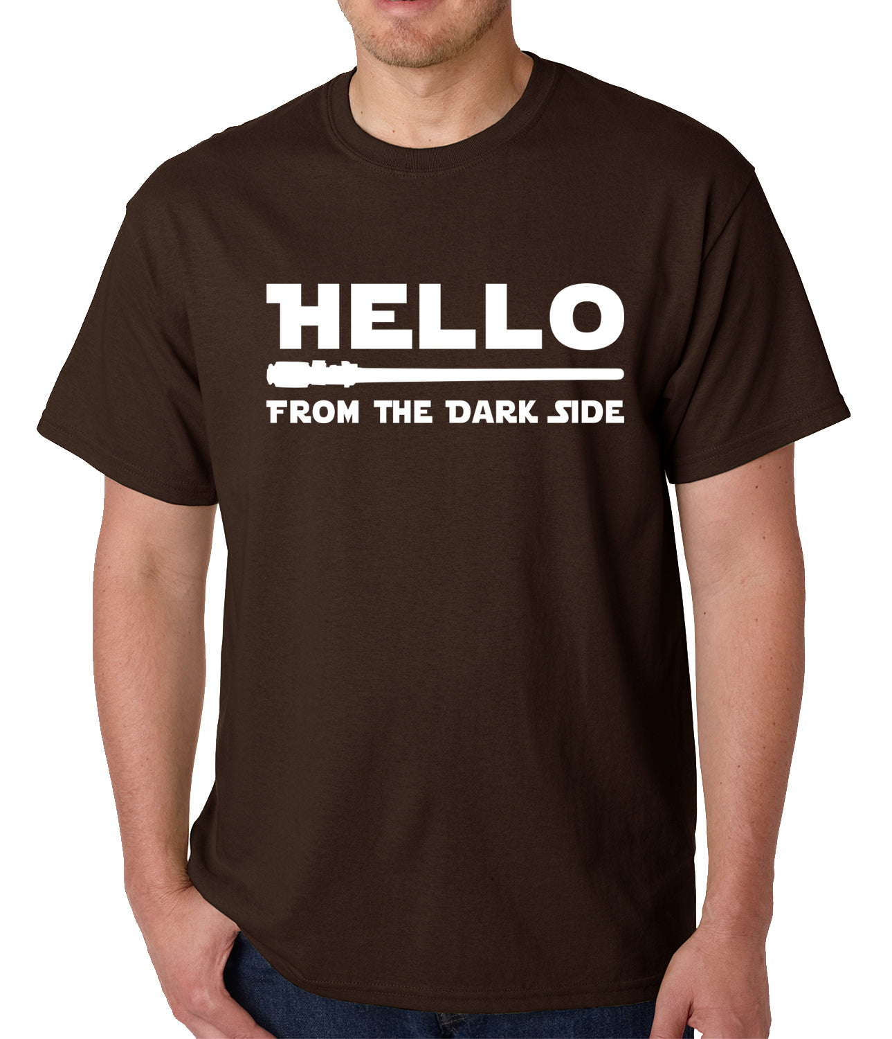 Hello - From The Dark Side Mens T-shirt