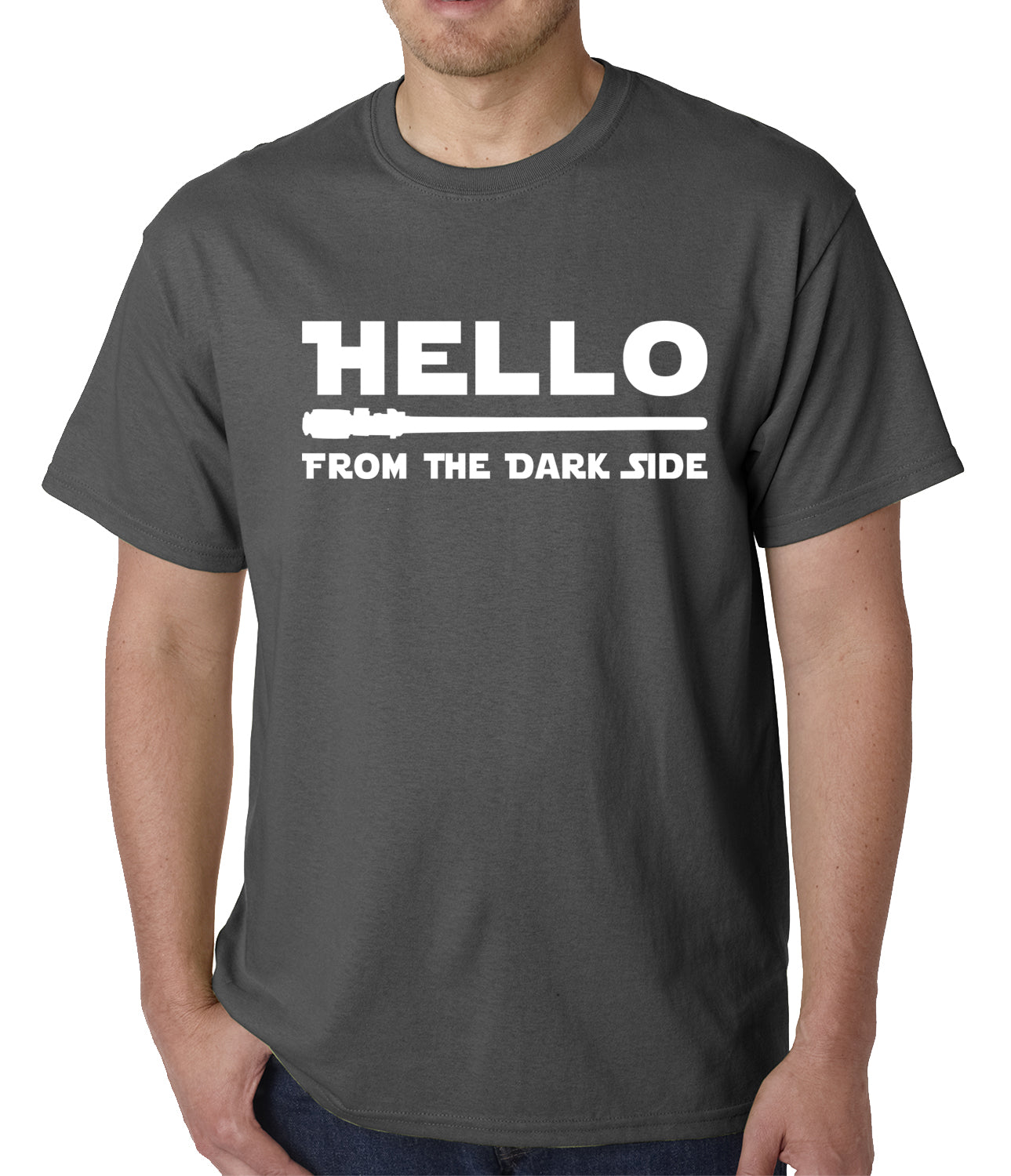 Hello - From The Dark Side Mens T-shirt