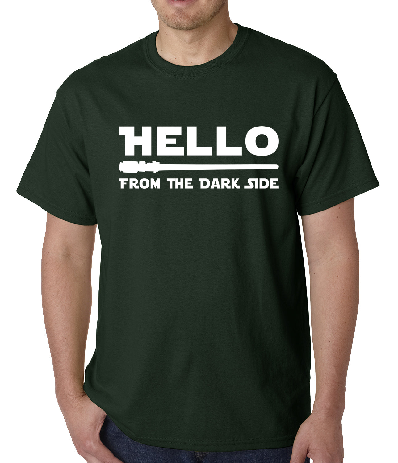 Hello - From The Dark Side Mens T-shirt