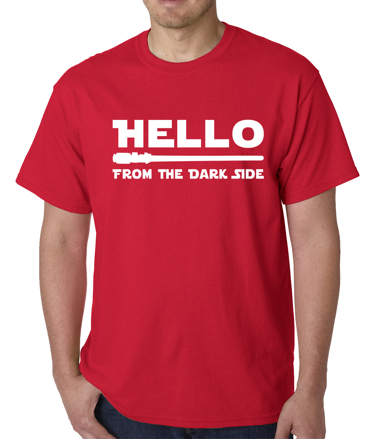 Hello - From The Dark Side Mens T-shirt