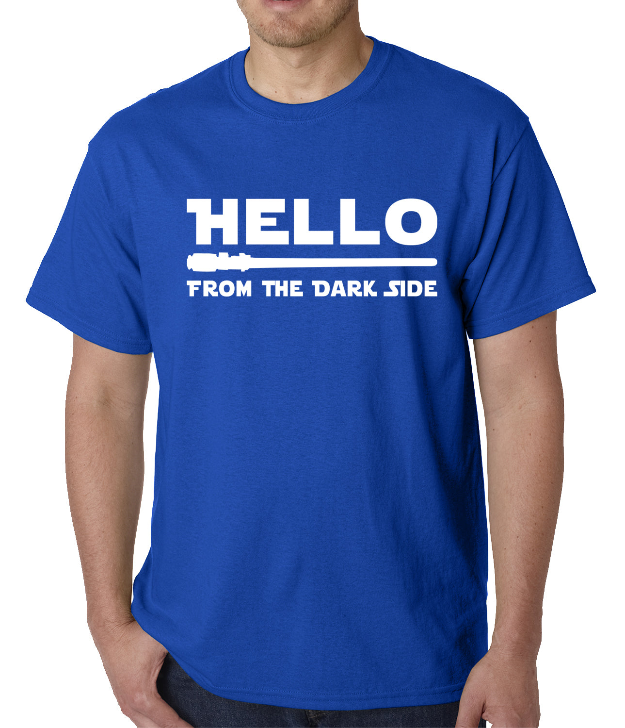 Hello - From The Dark Side Mens T-shirt