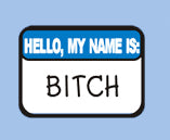 Hello My Name Is Bitch Girls T-Shirt