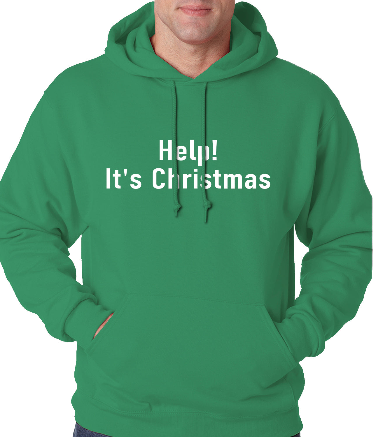 Help! It's Christmas Funny Holiday Adult Hoodie