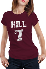 Hill #7 in Texas A&M Colors Girl's T-Shirt