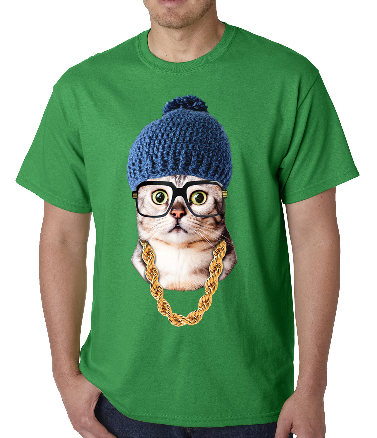 Hipster Kitten Mens T-shirt