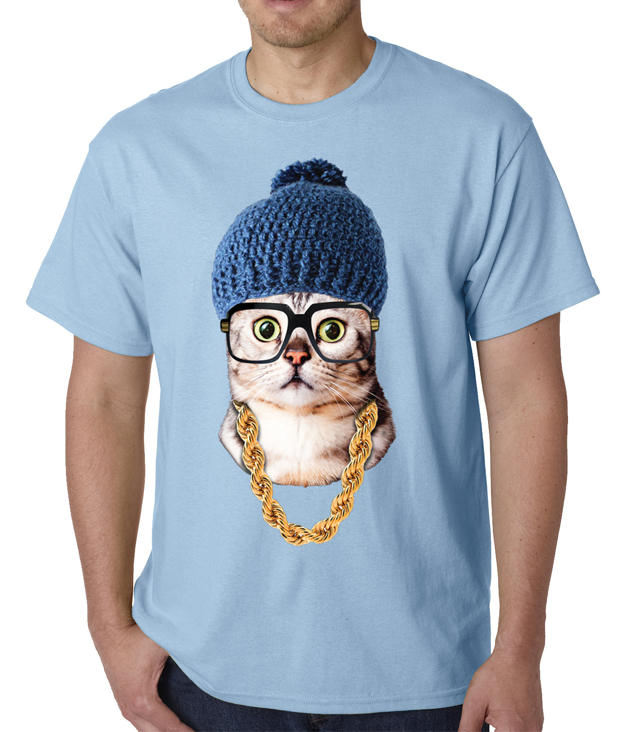 Hipster Kitten Mens T-shirt