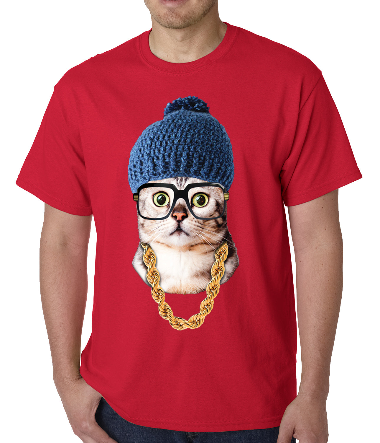 Hipster Kitten Mens T-shirt
