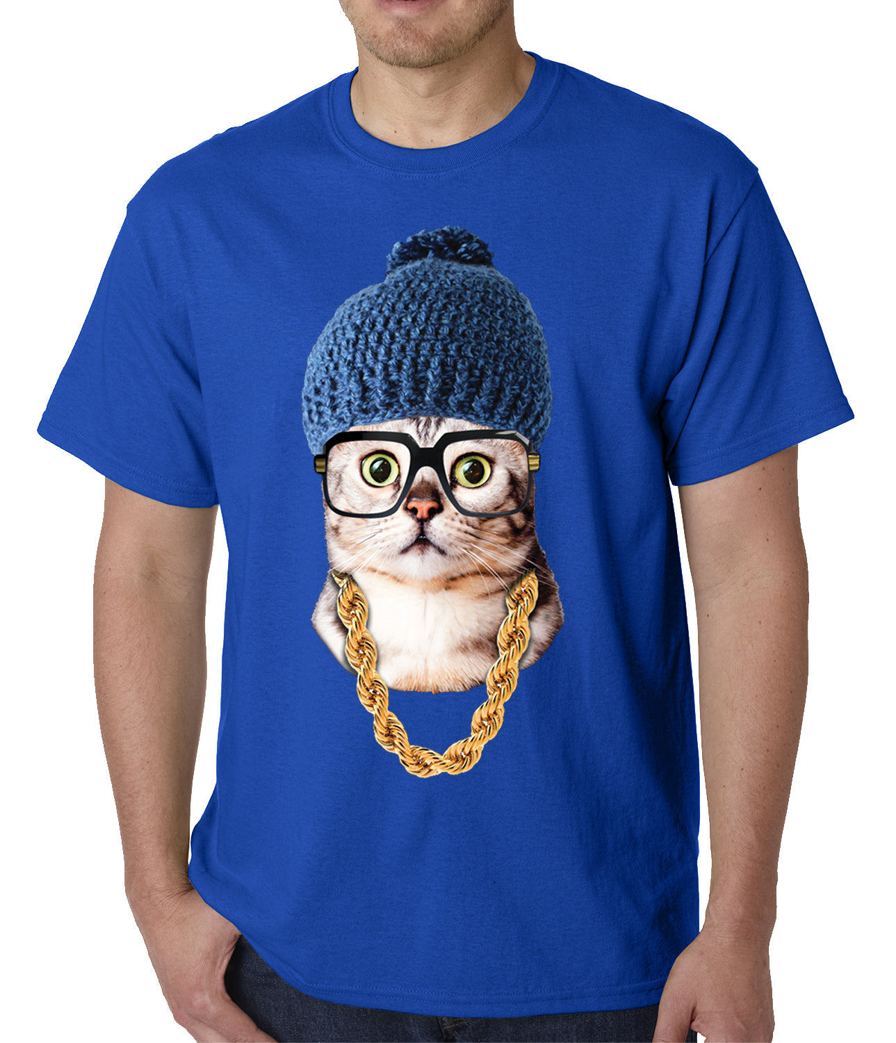 Hipster Kitten Mens T-shirt