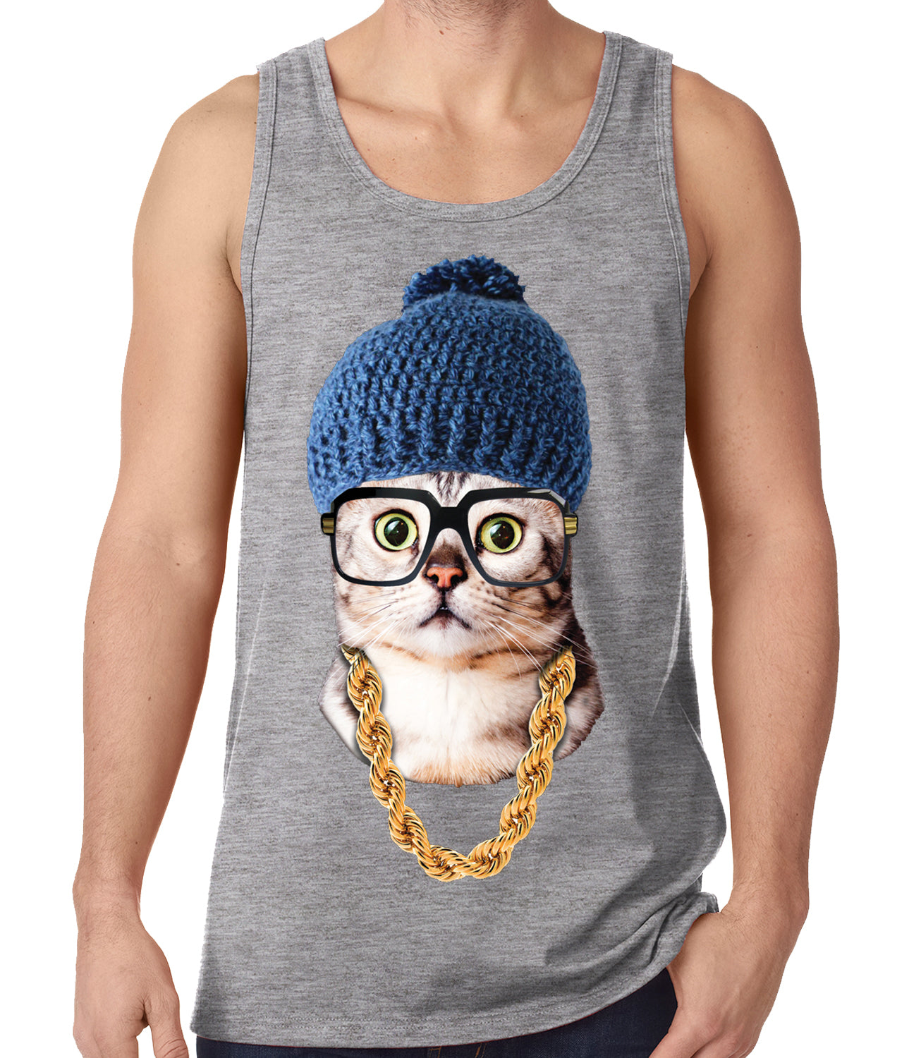 Hipster Kitten Tank Top