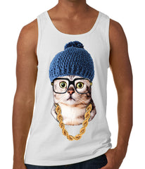 Hipster Kitten Tank Top