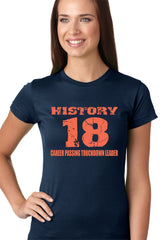 History 18 Manning Record Breaking Girls T-shirt